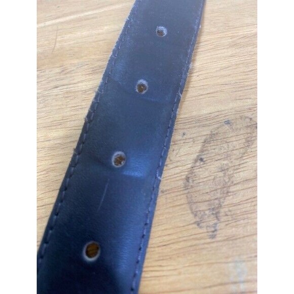 Bordeaux by Custom Leather Mens Brown Split Leather Belt Size 40 Made in Canada - Picture 9 of 11